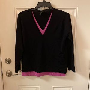 NWOT Grace Dane Lewis Pullover Lightweight Sweater, 1X, 63% Rayon, 37% Nylon